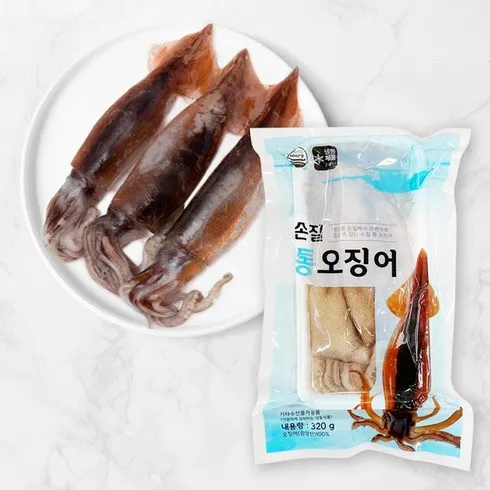 유니크한 손질통오징어 특대 150g16마리 리뷰