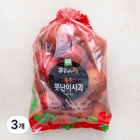 꾸준히 사랑받는 알뜰 못난이 보조개 초록사과 3kg 리뷰